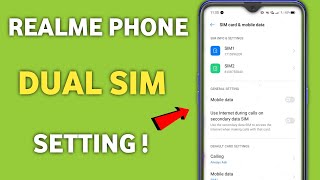 Realme Dual Sim Settings  Dual Sim SettingsRealme  Realme Phone Sim Setting [upl. by Wells]