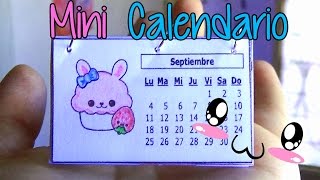 Ideas para organizarte Haz un mini calendario fácil  Easy mini calendar [upl. by Jamel]