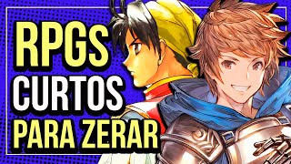 10 RPGs PERFEITOS se você TEM POUCO TEMPO para JOGAR [upl. by Atlante]