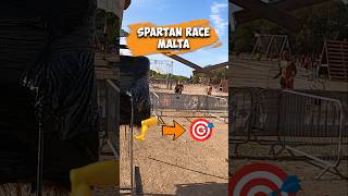 🤣 Spear Throw with a Kick 🦵 Spartan Race Malta [upl. by Hgieliak]