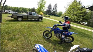 YZ250XYZ125X WOLVERINE MI TRAIL RIDEgraavys garage [upl. by Ynnij]