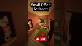 Minecraft Small Office Bedroom minecraft minecraftbedroom [upl. by Sidnal]