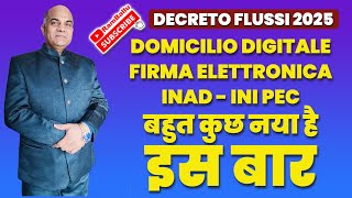 Novita decreto flussi 2025  इस साल बहुत कुछ नया है देक्रेटो फ्लूसी में update by Ram Ballu [upl. by Lesak]