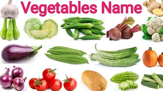 Vegetables name  Learn vegetables name  Vegetables name with pictures [upl. by Idrahs]