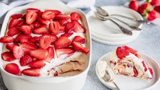 Tiramisu aux fraises express au Thermomix [upl. by Rihat]