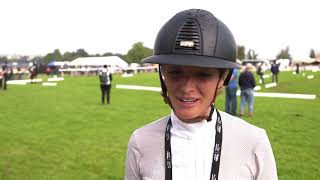 Emily King pleased with Valmy Biatss performance at Burghley [upl. by Etnovaj]