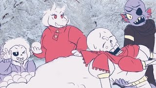 Snowdin Snowball Fight Undertale Comic Dub [upl. by Vinny365]