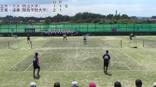 17 石川インカレ ソフトテニス 対抗戦 男子 準決勝 2 1次戦 2 [upl. by Iddo614]