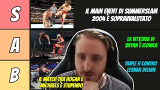 MaxIsAwesome92 classifica TUTTI i MAIN EVENT della storia di SUMMERSLAM  Tier List [upl. by Marj]