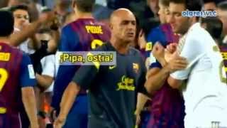 pelea de Barcelona Vs Real Madrid [upl. by Larrie810]