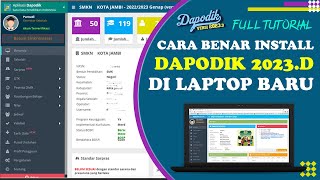 CARA BENAR INSTALL ULANG DAPODIK 2023D DI LAPTOP LAIN [upl. by Eneluj]