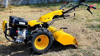 Motocultor ProGARDEN Campo U9 9CP Prelucrarea solului cosit si tractare remorcă [upl. by Stinson]