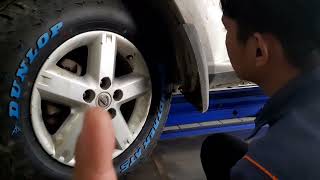 Fitting Test Ban 225 70 R16 AT5 Dunlop Grandtrek pada Nissan XTrail T30 20 MT 2007 [upl. by Ayarahs474]