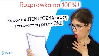 Rozprawka na 100 Zobacz autentyczną pracę maturalną sprawdzoną przez CKE matura2021 językpolski [upl. by Dahl]