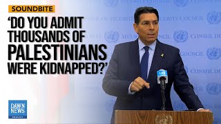 Journalist Grills Danon on Palestinians Kidnappings  Dawn News English [upl. by Eilrahc811]