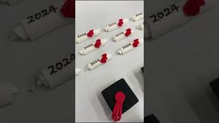 Making of Graduation Cupcake Toppers cupcaketopper glutenfree graduation2024 [upl. by Alonzo]