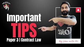 P3 Contract Law  A level Law 9084  Important Information  MJ 2024 [upl. by Nager936]