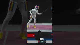 The ART of fencing Watch carefully and see who touches first👀 fencing sports [upl. by Stephan43]