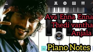 Ava Enna Enna  Easy Piano Notes  Vaaranam Aayiram  Harris Jayaraj  Suriya  GVM [upl. by Brag]