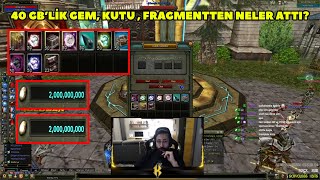 Kaithnys  Agartha 40 GBye 50şer Adet Gem Kutu Fragment Kırdırıyor  Knight Online [upl. by Fern]