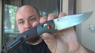 Benchmade Crooked River Folder Model 150802 First Impressions [upl. by Tnecnev]