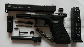 Glock 17 gen4 Review Detailed Disassembly amp Reassembly Function Check Cleaning amp Lubrication [upl. by Idnaj662]