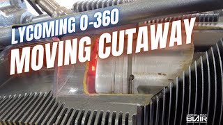 Aircraft Engine O360 Moving Cutaway  Oshkosh 2021 [upl. by Tommi816]