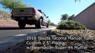 Toyota Tacoma with Flowmaster Super 44 muffler [upl. by Ruthi425]