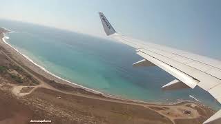 Takeoff from Paphos Airport with Ryanair opb Malta Air Boeing 7378ASWL 9HQBF [upl. by Eirrac]