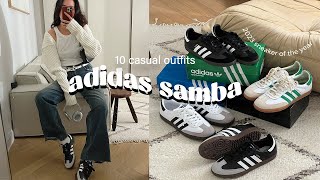 10 casual outfits with adidas sambas [upl. by Arraeit]