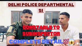 Delhi police departmental Subinspector SI  from constable to SI 😱💯delhipolice motivation [upl. by Leirbag]