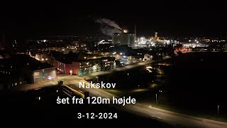 Byggeri på sydkajen og Nakskov sukkerfabrik 3 december 2024  set fra luften [upl. by Amorete]