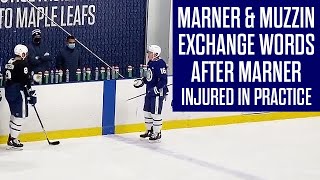 Maple Leafs Depth Gets Tested As Marner Injured In Practice After Hit By Muzzin [upl. by Viviene]