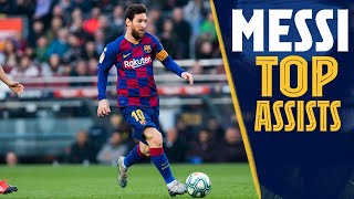 TOP ASSISTS Leo Messis best assists compilation [upl. by Lauzon361]