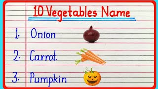 10 vegetables name in english  vegetables name  10 सब्जियों के नाम  vegetables ke naam [upl. by Tri149]