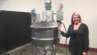 Groen 100 GAL 316 Stainless Steel Half Jacketed Mixing Kettle Demonstration [upl. by Aseret]