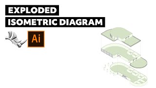 How to create an Exploded Axonometric in Rhino  Architecture Software Tutorial [upl. by Uyr778]