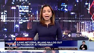 UPDATE NGAYON  ILANG NETIZENZ BIGLANG NALOG OUT SA FACEBOOK AT MESSENGER [upl. by Lenora]