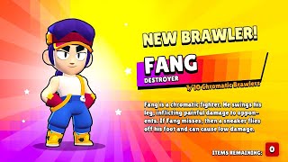 JJs Brawl Stars Testing New Brawler FANG  CORNFU Gaget in Season 10 Gameplay [upl. by Matelda]