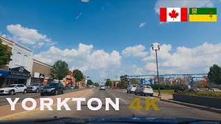 Yorkton 4K  Driving Tour of Downtown Yorkton [upl. by Nibur484]