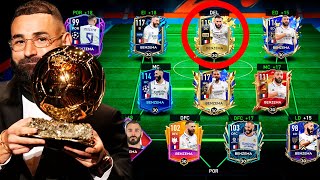 Uso Todas las cartas de KARIM BENZEMA en FIFA MOBILE [upl. by Absalom]