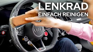 Wie reinige ich das perforierte Auto Leder Lenkrad richtig Audi R8 Spyder [upl. by Euqirne714]