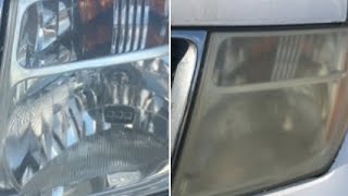 Restoring my Nissan Frontier headlights making it look like new [upl. by Minsk892]