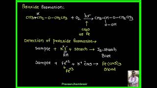 4EtherPropertiesOxoniumoxidationEther hydrolysis [upl. by Pollerd229]