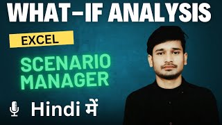 EXCEL  SCENARIO MANAGER IN EXCEL WHATIF ANALYSIS [upl. by Ednalrim475]