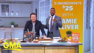 Jamie Oliver shares traybaked pesto pizza recipe [upl. by Aynav]