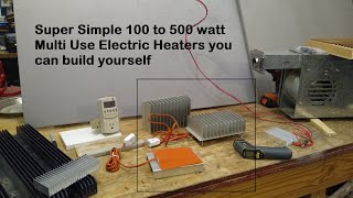 Make Low Wattage Heaters from Silicone Heating Pads and Heatsinks [upl. by Arednaxela]