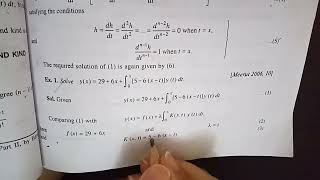 Voltera Integral Equations with Particular Forms of Kernels  Chapter 5  Lecture 22 [upl. by Philine71]