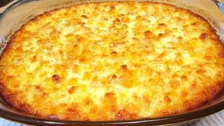 Old Fashioned Corn Pudding  Corn Casserole Recipe [upl. by Lihp804]