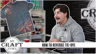 HOW TO REVERSE TIEDYE  My Craft Source  Tulip TieDye Kit [upl. by Aienahs523]